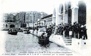3090- Alger - Voyage du Roi et de la reine d'Angleterre